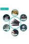 6pcs Stainless Steel Curved Straight Black Tweezer Nail Art Rhinestones Nipper Picking Tool Sequins - 2