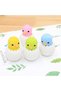 4pcs Stationery chicken Pencil Eraser Kawaii Mini Animal for School Student Kids Prize Toys Gift ... - 3