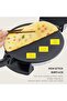 Electric Roti Maker, Chapati maker, Brown Roti maker, Heavy-duty 1800 watt, Tortilla press 32cm, Non - 6