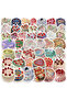 60 Pieces of Retro Cream Cake Stickers, Colorful Dessert Designs, Suitable for Journals, Scrapboo... - 5