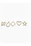 Gold Multiple Zamak Pendant 3.5 cm 5 Pieces Epoxy and Jewelry Making