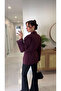 Farrah Plum Belted Blazer Jacket - 3