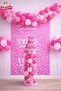 Simple and Stylish Pvc Column Balloon Printed Backdrop Birthday Party Set Decoration for Girls - 5