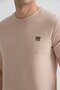 Stone Flexible Cotton Standard Fit Men's T-Shirt with Minimal Logo - 7
