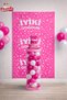 Simple and Stylish Birthday Party Set Decoration with Pvc Column Stand, Balloons and Printed Backdrop for Girls - 4