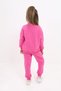 Girl's 2-Piece Set Printed College Collar Zippered Pocket Sweatshirt & Ribbed Waistband Jo - 3