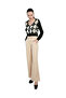 Women Black Full Sleeve Argyle Checks Cardigan - 5