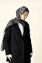 Zeraf Wool Silk Shawl - Black - 2