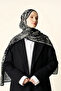 Zeraf Wool Silk Shawl - Black