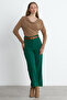 Green Pipe Leg Casual Trousers