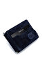 Men's Genuine Leather Navy Blue Nubuck Card Holder - 4