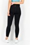 Women Sportswear Fit Plain Training Leggings, Black - 4
