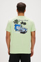 Dustin green Printed men's t-shirt - 5