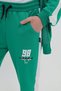 Boy's 2-Piece Set Printed Hooded Zipper Pocket Raglan Sleeve Sweatshirt & Waistband - 5
