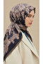 Lavinia Patterned 120*120 cm Cotton Scarf - 5