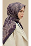 Lavinia Patterned 120*120 cm Cotton Scarf - 5