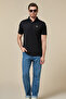Midnight Black Lyocell Blend Polo Comfort Fit - 5
