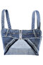 Women All Covered-up Denim Bralette in Blue - 6
