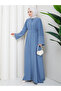 Stone-Embellished Sleeve Abaya Modest Wear Women's Ferace Dress