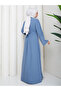 Stone-Embellished Sleeve Abaya Modest Wear Women's Ferace Dress - 7