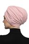 Brocade Banded Powder-Lined Ready-Made Turban Hijab Medical Use Suitable - 4