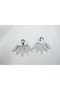 Kp197 Plated Stone Beaded Earrings with Beam Detail (Length 27 mm) - 2