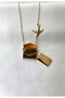 Swallow Detailed Openable Love Note Steel Letter Necklace - Can Also Be Used as an Amulet - Shipped in a Box - 5