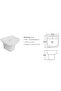 Luxe Monarch Wall Hung Basin 550x480x380, Elegant Ceramic Wash Basin - 2