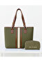 Miami Polo Clup Green Oversized Handbag and Wallet Combination