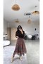Tile Patterned Asymmetrical Skirt - 2