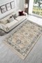 Retro Beige Gray Chenille Carpet Rug Runner Non-Slip Washable Kitchen Living Room Hallway - 2
