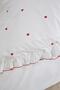 Valentine Love Embroidered 6 Piece Duvet Cover Set Red - 4