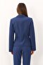 Men's Collared Buttoned Women's Jacket-Indigo - 1196100 - 4