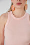 Women's Premium Fabric Zargo Model Fitted/Slim Fit Wide Ribbed Halter Neck Ribbed Crop Blouse - 7
