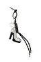 Stone-Embellished Heeled Shoe Figured Bag Charm & Keychain - 2