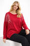 Park Moda Angel Winged Stoned Long Sleeve Italian Sweater - 3