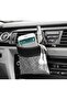 Crystal Stone Car Interior Pouch Pocket Organizer Glove Box Side Storage Organizer Pen Holder Phone Holder Silver
