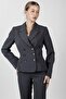 Men's Collared Buttoned Women's Jacket - Smoked - 1196100 - 5