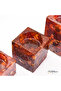 Handmade Natural Amber Candle Holder Set - 3