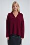 Shawl collar detailed standard knit sweater 1422