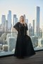 Viva Sequin Detailed Pleated Stylish Evening Dress - 2