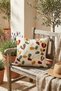 Bohemian Colorful Leaf Pattern Embossed Punch Throw Pillow Cover - Decorative Pillow with Tassels - 3