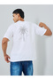 Men Oversized T-Shirt with Palm Tree Print