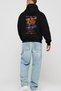Araba Club Series 7 Back Printed Black Oversize Hooded Sweatshirt Men Women - 4