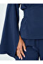 Women Slit Sleeve Waist-Cinched Top and Pants Co-Ords - 4