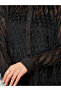 Women Black Fringe Detail Buttoned Shirt - 4