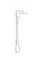Tempesta Cube 250 Shower Column 26694001, 1 function, chrome