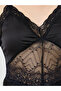 Women Waist Cincher Effect Mesh Insert Slip Dress - 3