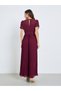 Women Wide Leg Jumpsuit with Lurex Dobby Detail - 6