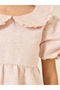 Teen Girls Jacquard Dress with Peter Pan Collar - 3